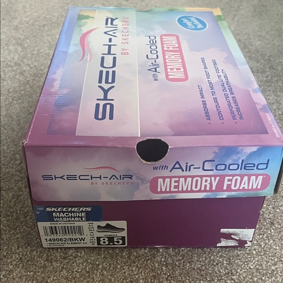 NWT NIB Skechers Air Element 2.0 size 8.5 Black and Whites - Picture 6 of 6